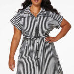 Striped Shirt Dress