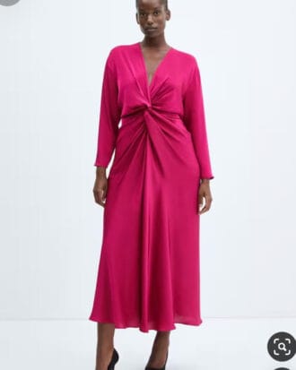 Magenta Knotted Maxi