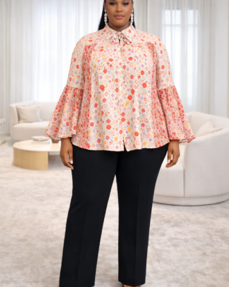 Flare Printed Blouse