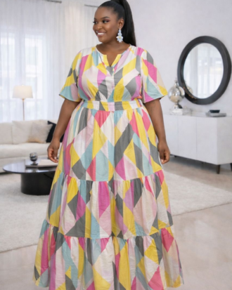 Geo Print Maxi