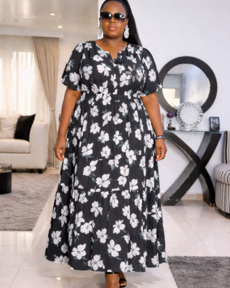 Monochrome Notched Maxi