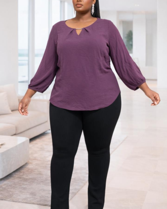 Plus Size Solid Jeggins