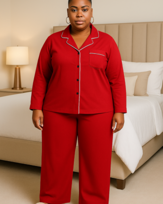 RED LONG SLEEVE PJS