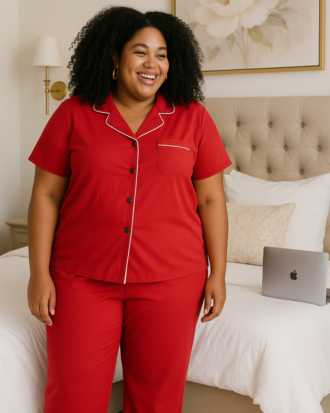 RED SHORT SLEEVE PJS